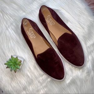 Franco Sarto Mitchell Burgundy Slip On Shoes 8.5